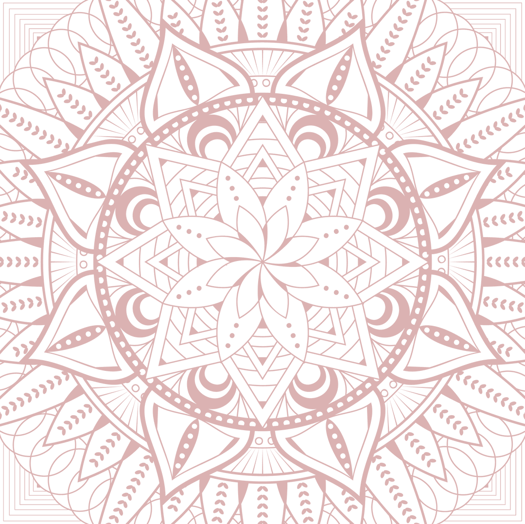 Intricate Mandala Design with Transparent Backdrop