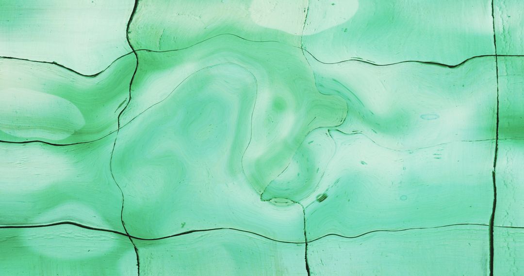 Abstract Fluid Artwork with Green Swirling Patterns
