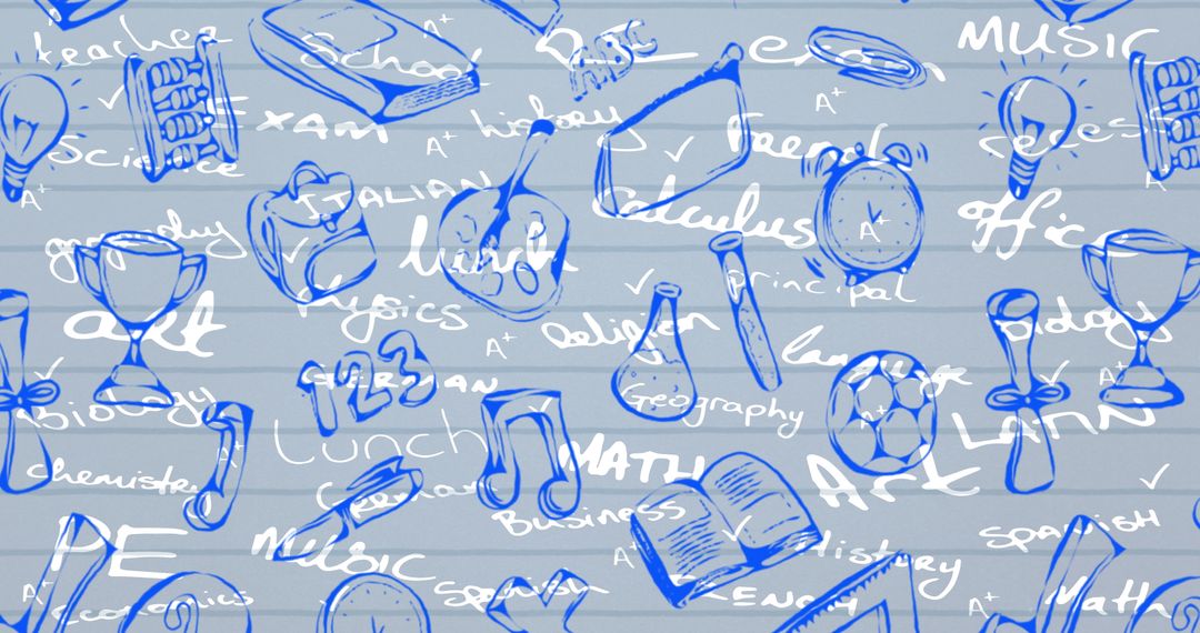 Doodles and Typography Highlight Education Concepts