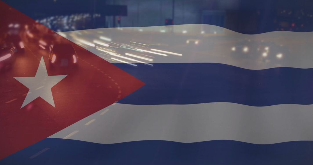 Financial Data Technology Overlapping Cuban Flag