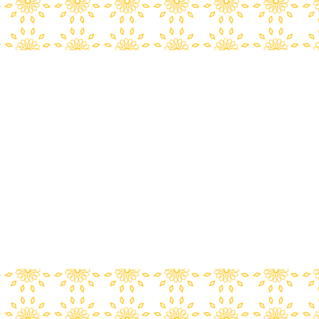 Yellow Flower Frame with Transparent Background for Elegant Design