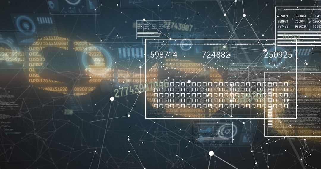 Digital Security and Data Processing Visualization