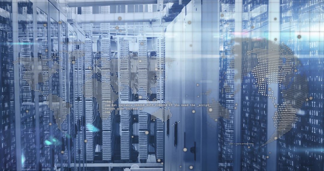 Global Data Processing in Modern Data Center with Interactive Map Overlay