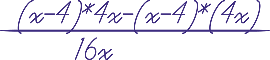 Purple Transparent Math Formula on White Background