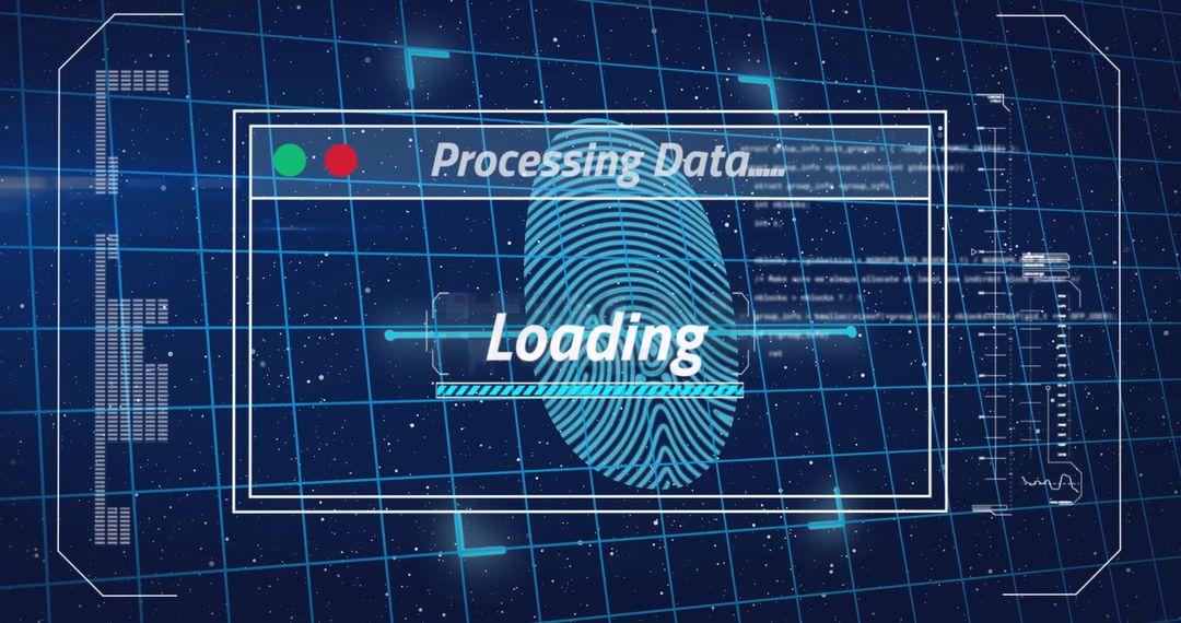 Digital fingerprint interface with data loading concept