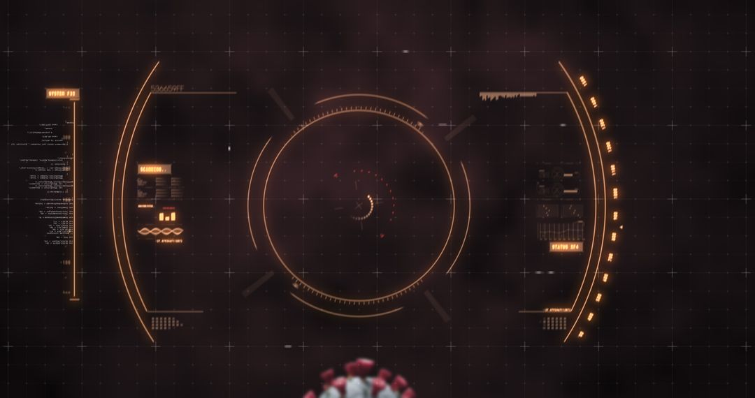 Digital Interface Analyzing COVID-19 Virus Data Visualization