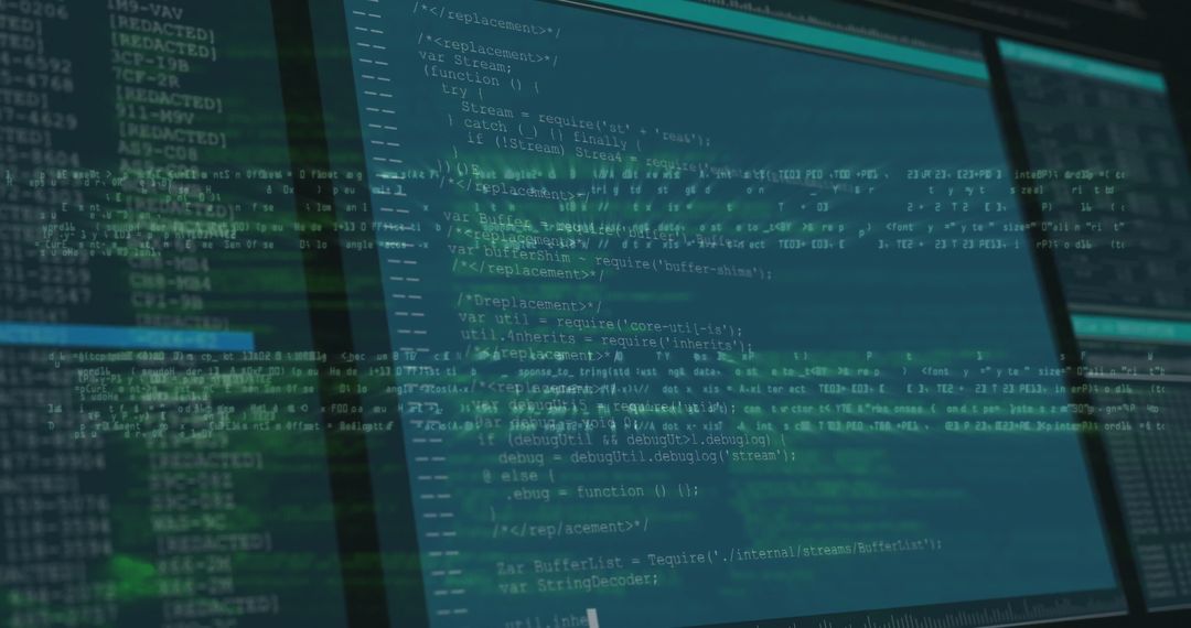 Complex Code on Multi-Monitor Workstation with Digital Overlay
