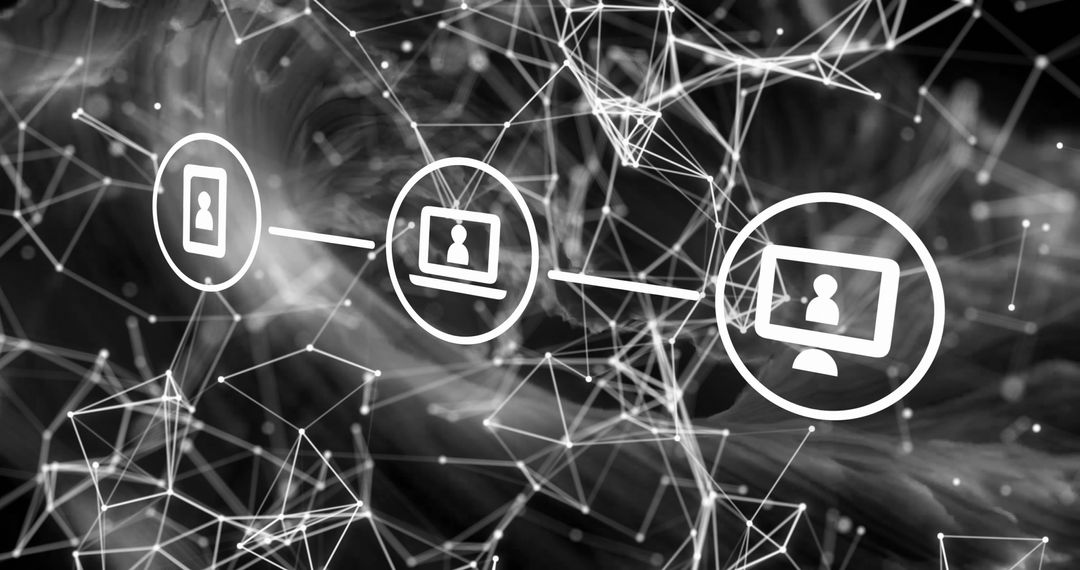 Digital Networking and Connection Technology Concept