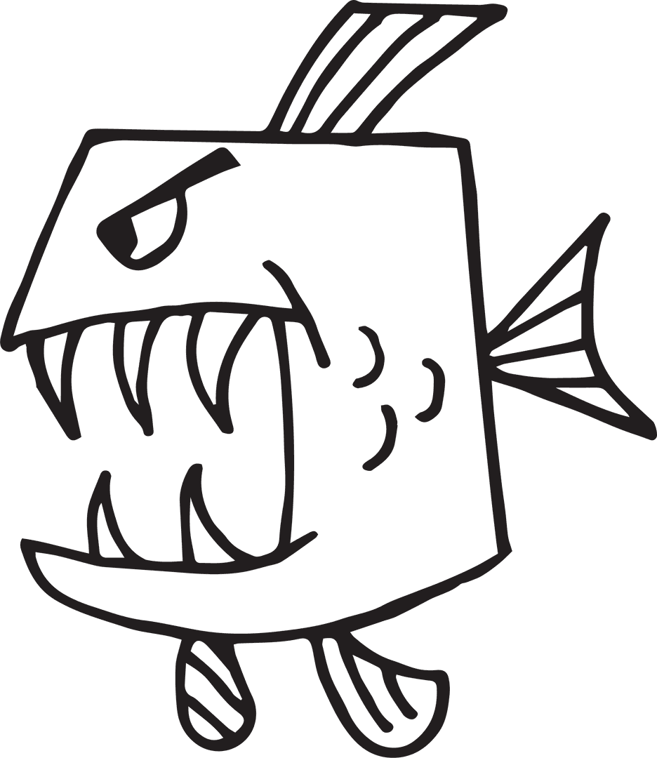 Cartoon Transparent Fish Drawing Metaphor Nature Sea Creature