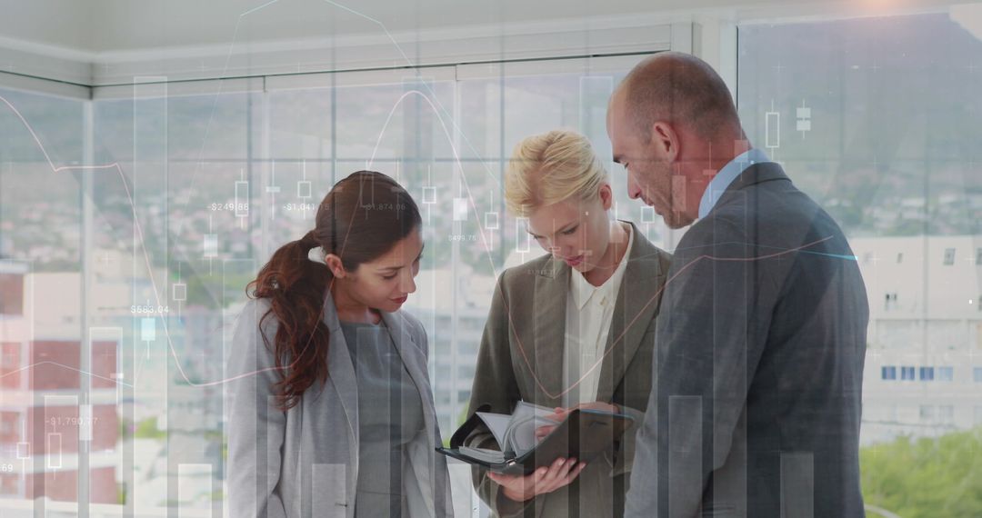 Collaborative Business Meeting with Graphical Data Analysis