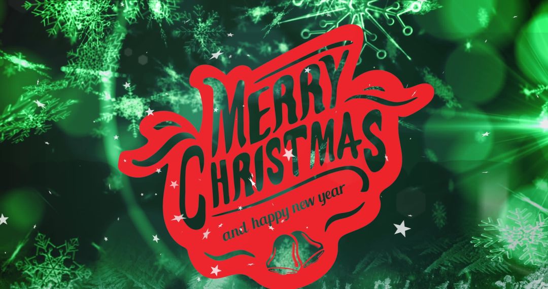 Festive Christmas Wishes with Snowy Background