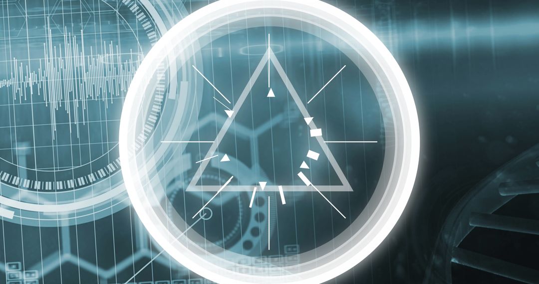 Futuristic Science and Data Processing Concept with DNA