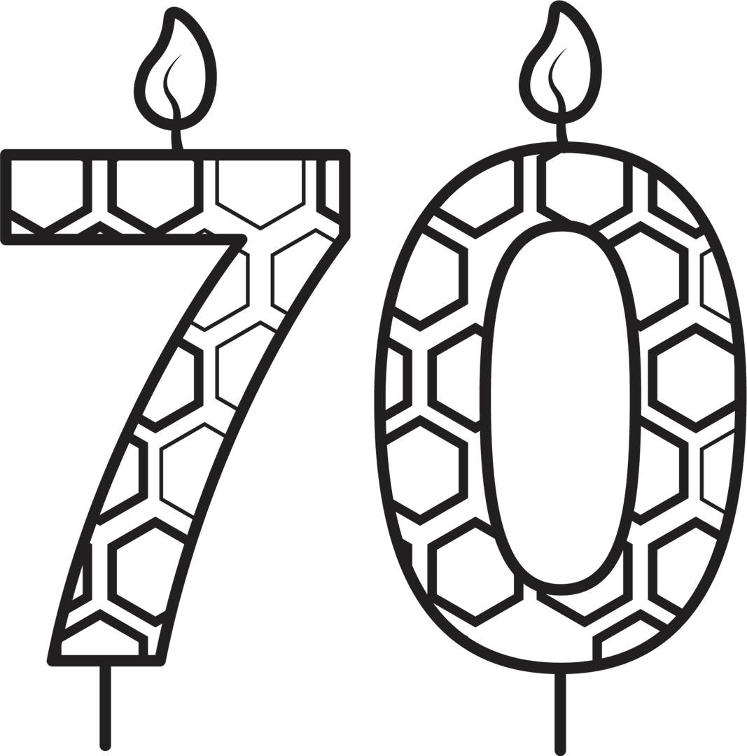 Transparent Black 70th Birthday Candle Isolated Vector Illustration - Download Free Stock Images Pikwizard.com