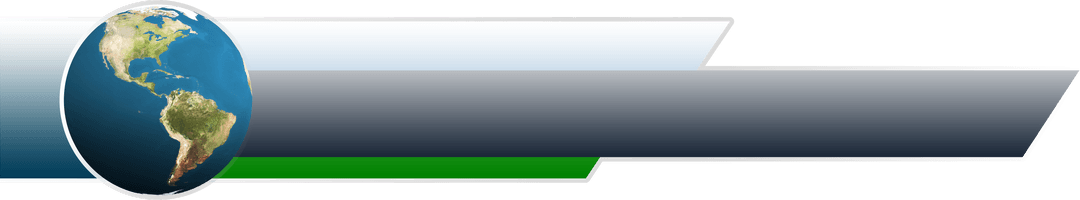 Transparent Globe Banner with Copy Space and News Theme