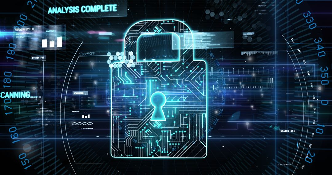Digital Security and Data Processing Concept Imagery
