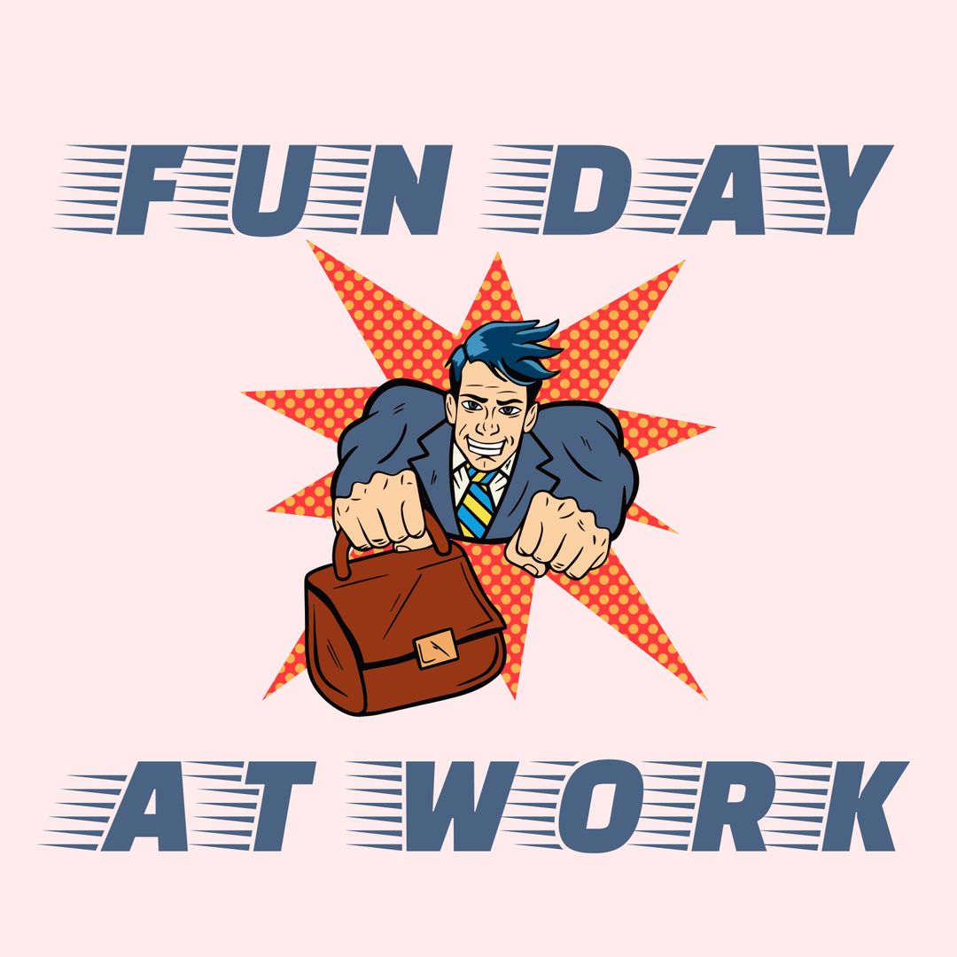 Energetic Workplace Positivity Graphic for Team Building