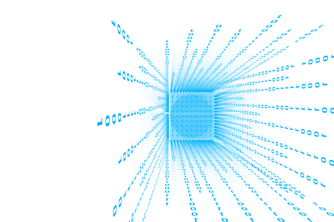 Electrifying Virtual Burst of Binary Code Element on Transparent Backdrop - Download Free Stock Images Pikwizard.com