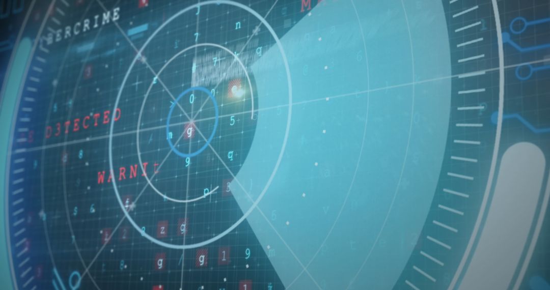 Digital Grid Interface with Scanning Radar Graphics