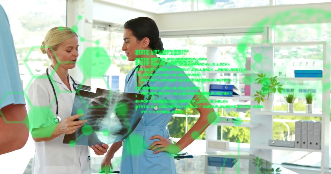 Innovative Medical Technology with Female Doctors Using Digital Interface