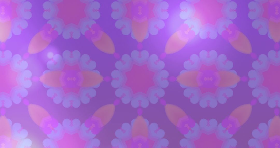 Vibrant Pink Kaleidoscopic Pattern with Abstract Gradient Background