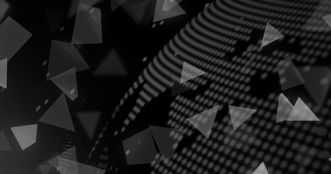 Abstract 3D Triangles Merging with Digital Globe Connectivity