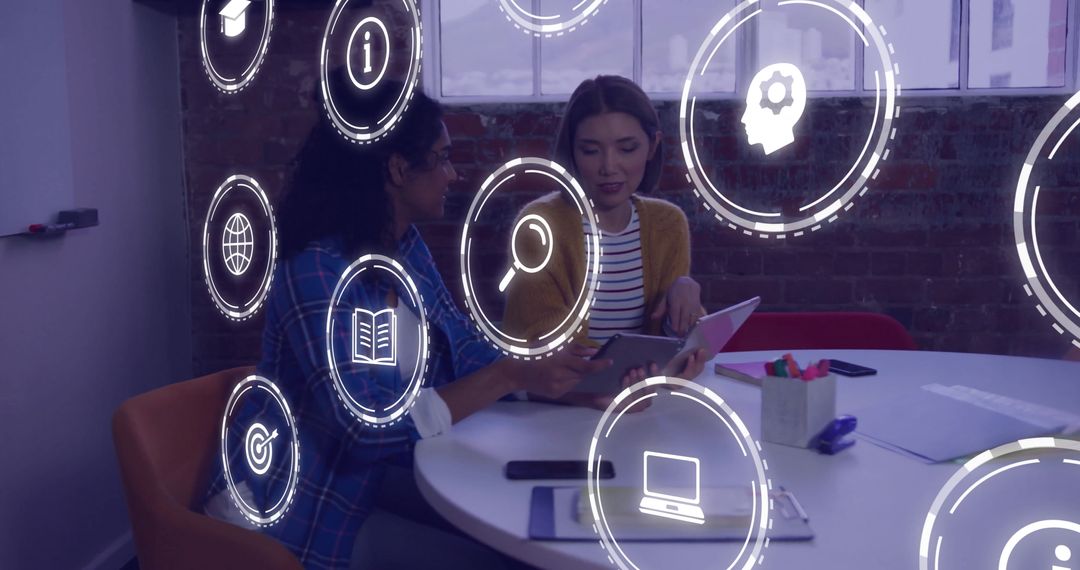 Business Innovation Meeting with Digital Interface