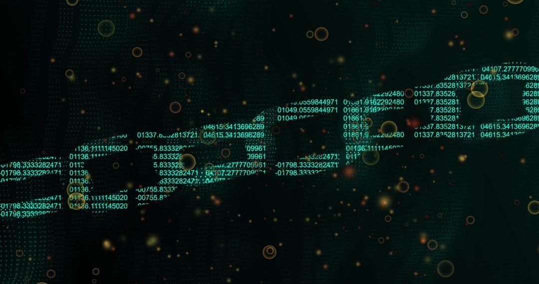 Blockchain Technology Digital Network Visualization