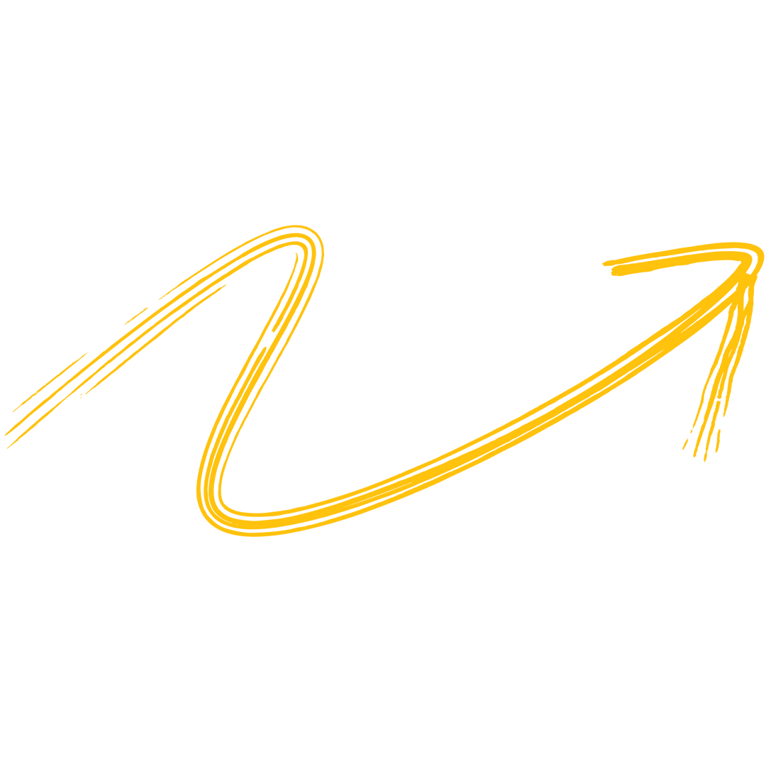 Yellow Arrow on Transparent Background Curved Upward - Download Free Stock Images Pikwizard.com