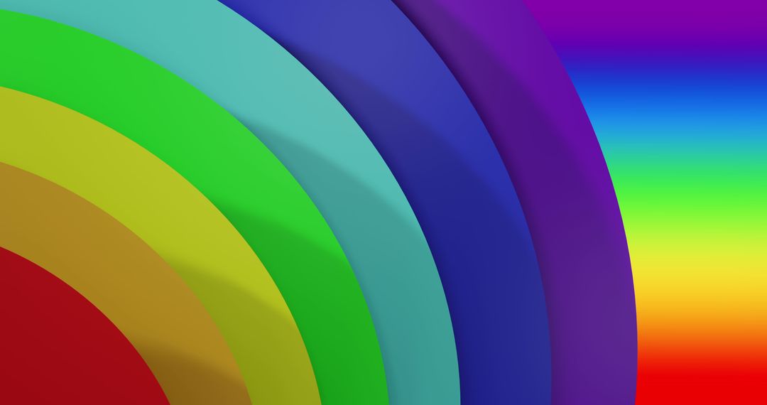 Colorful Overlapping Circles on Dynamic Rainbow Background - Free Images, Stock Photos and Pictures on Pikwizard.com