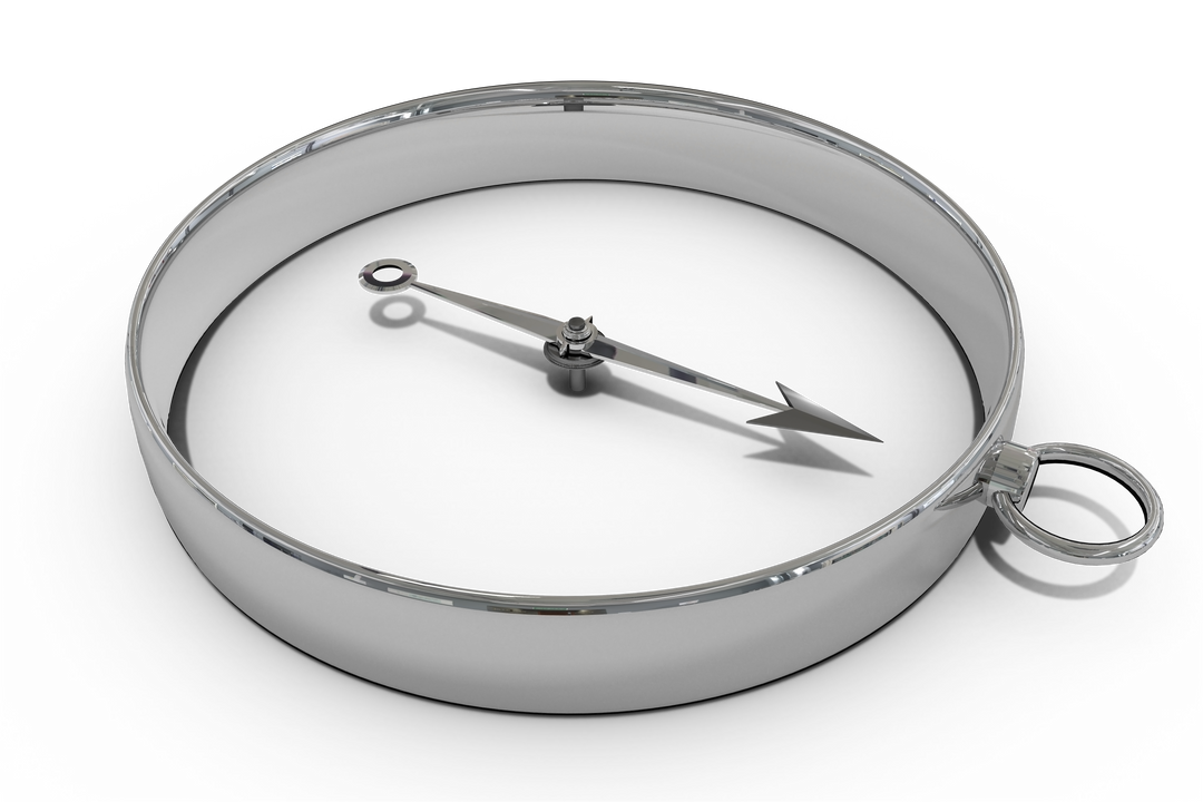 Silver Compass Isolated on Transparent Background Illustration - Download Free Stock Images Pikwizard.com