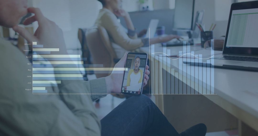 Diverse Business Team Engaging in Financial Analytics