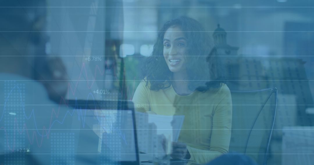 Technology Merges with Business Collaboration in Office Concept