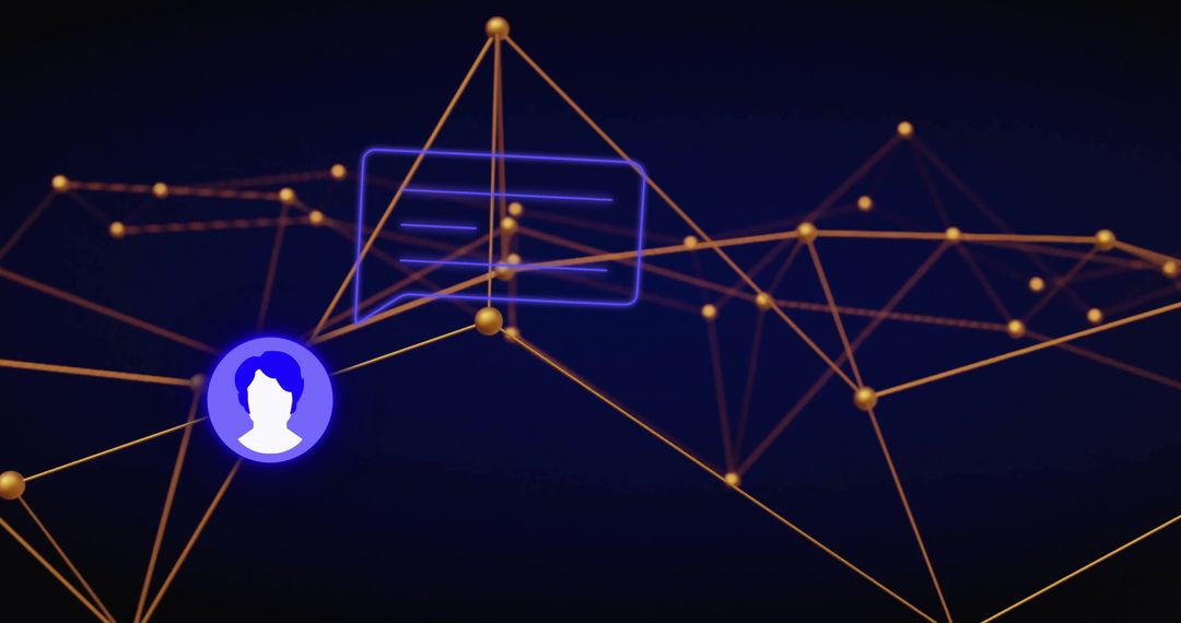 Digital Networking Connections and Media Interface Illustration