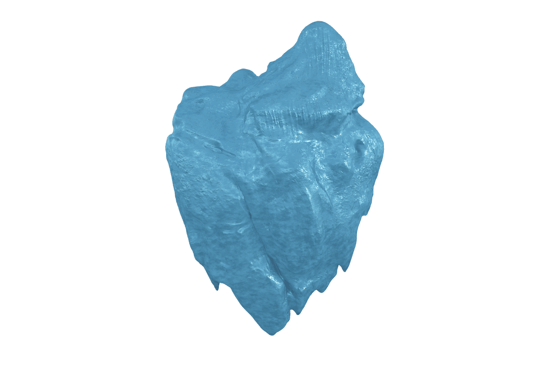Blue Transparent Shape on Clear Background for Graphic Use