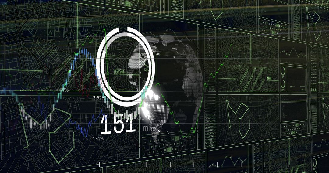 Digital Interface with Data Visions and Global Connectivity