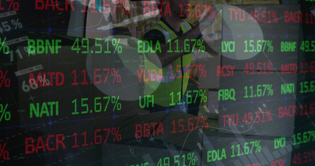 Overlay of Financial Data on Global Shipping Operations