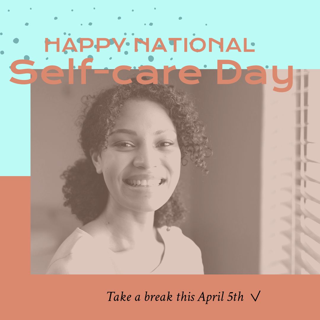 Celebrating National Self-Care Day with a Bright Smile - Download Free Stock Templates Pikwizard.com