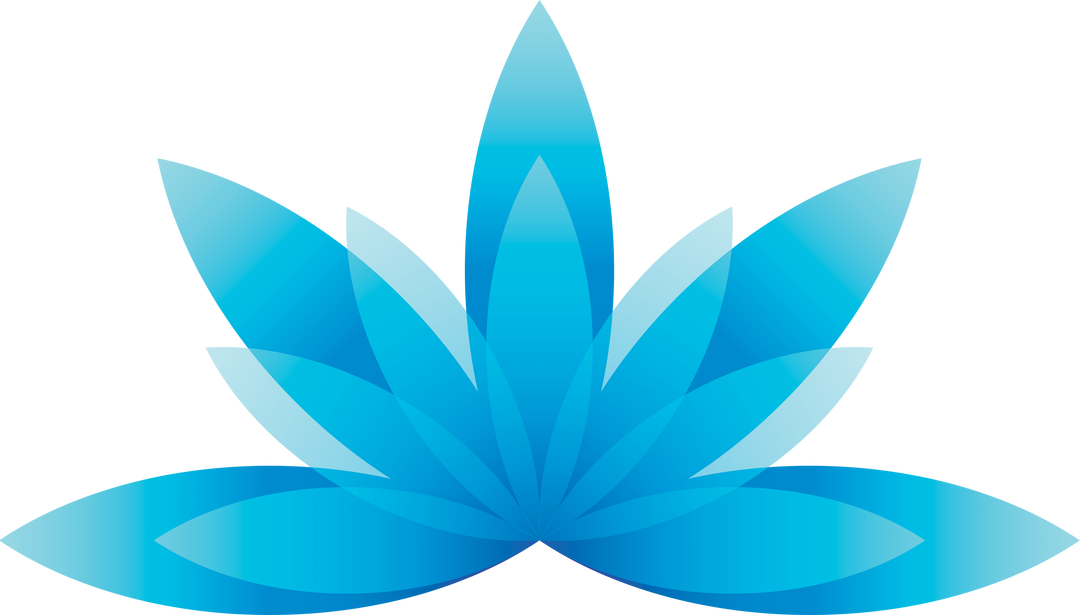 Blue Flower Digital Illustration on Transparent Background with Abstract Shape - Download Free Stock Images Pikwizard.com