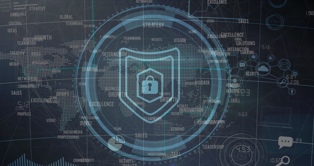 Futuristic Cybersecurity System Interface