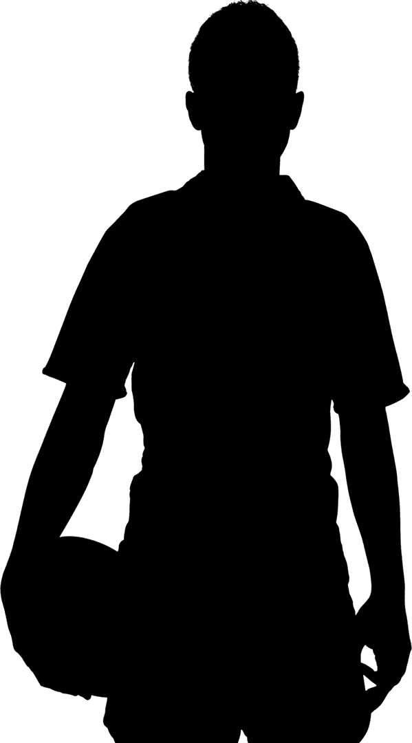 Rugby Player Silhouette Transparent Vector PNG