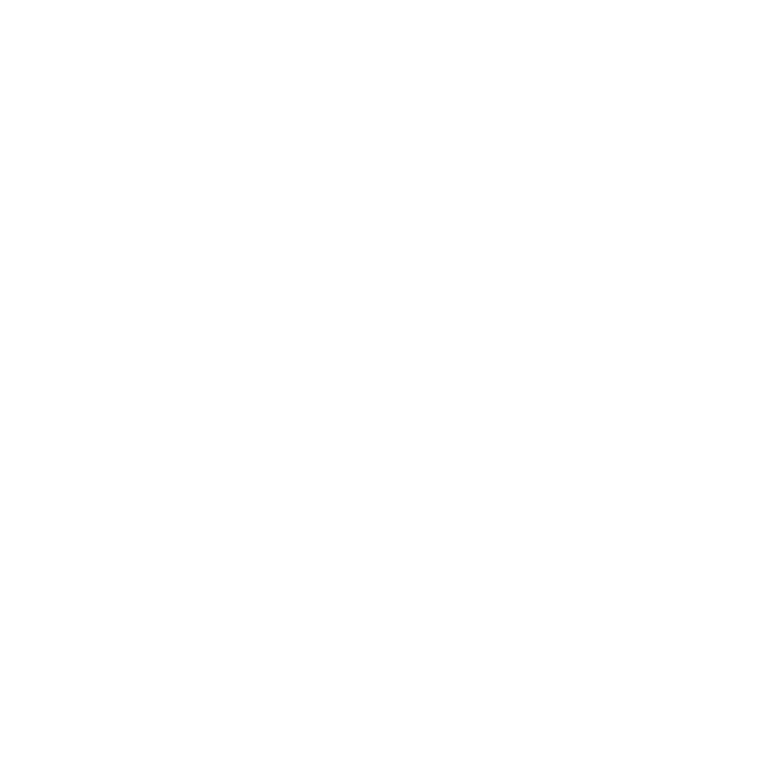 White Arrow Pattern on Transparent Background for Seamless Design