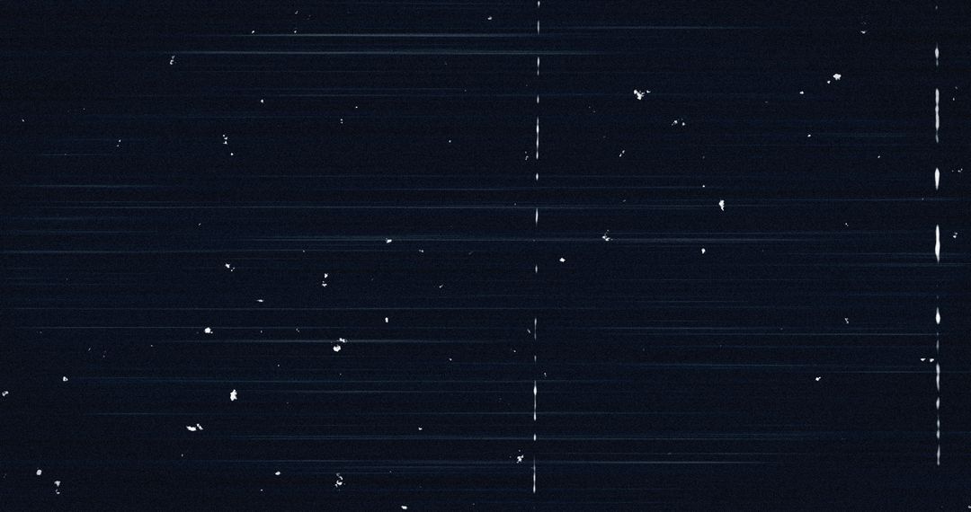 Digital Glitch Pattern on Blue Background with White Lines