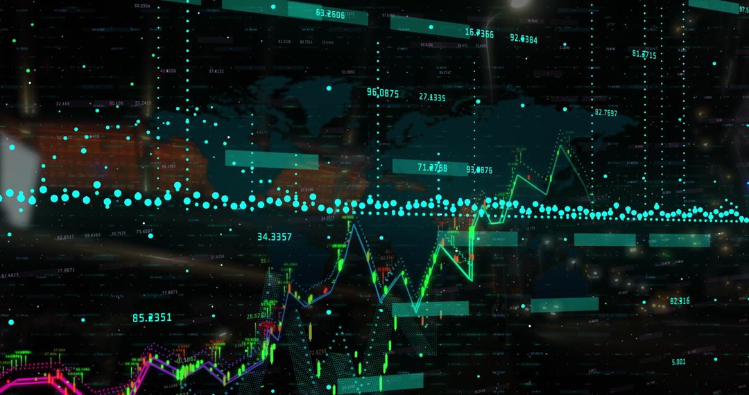 Futuristic Digital Interface with Global Finance Graphs - Free Images, Stock Photos and Pictures on Pikwizard.com