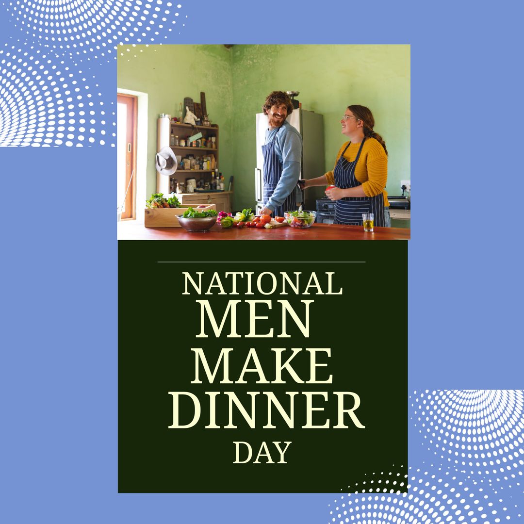 Couple Joyfully Preparing Dinner in Kitchen