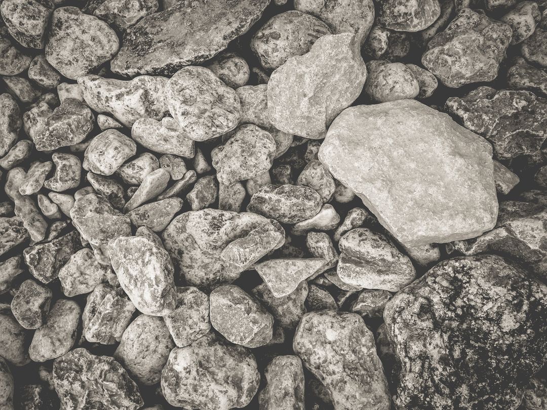 Close-Up of Textured Pile of Rocks in Black and White - Free Images, Stock Photos and Pictures on Pikwizard.com