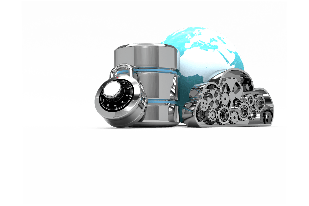 Transparent Data Security Concept with Cloud and Globe - Download Free Stock Images Pikwizard.com