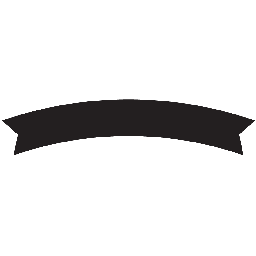Black Banner with Copy Space on Transparent Background