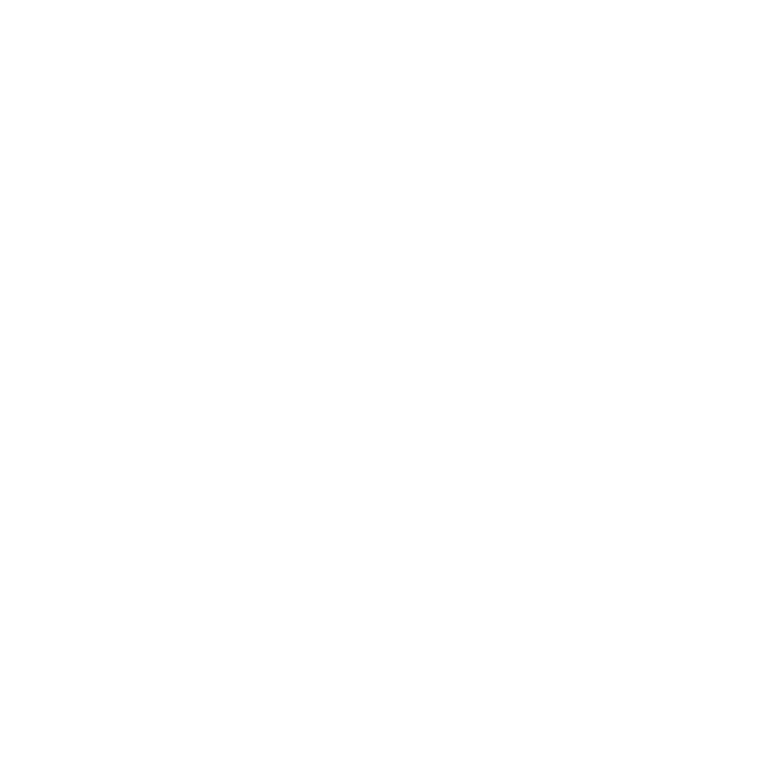 Abstract Geometric White Shape on Transparent Background