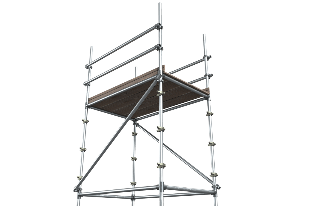 Transparent 3D Scaffolding with Metal Frame Structure