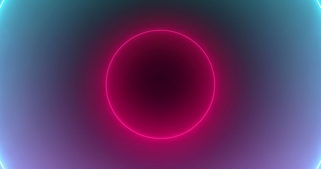 Vibrant Neon Circles on a Gradient Background
